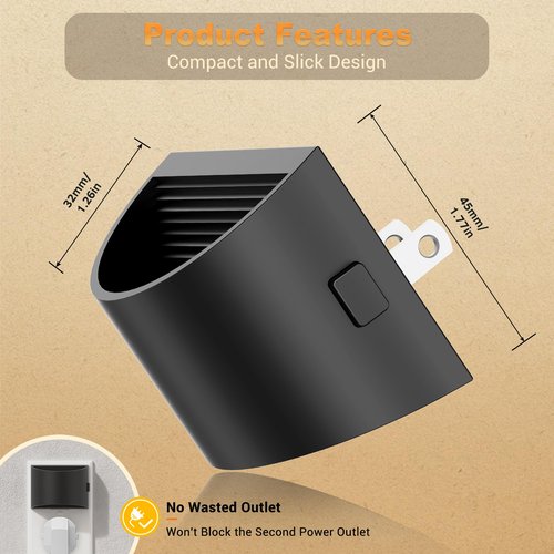 JandCase Night Light, Automatic Night Lights Plug into Wall,2 Pack Dusk to Dawn Sensor Nightlight, 5000K Brightness Adjustable Nightlight for Kids Bedroom Hallway Kitchen Decor