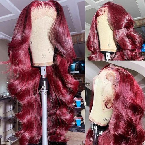 99j 13x4 Body Wave Lace Front Wigs Human Hair Pre Plucked 200 Density HD Lace Front Wigs for Women Glueless Wigs Human Hair Natural Black Color 24 Inch