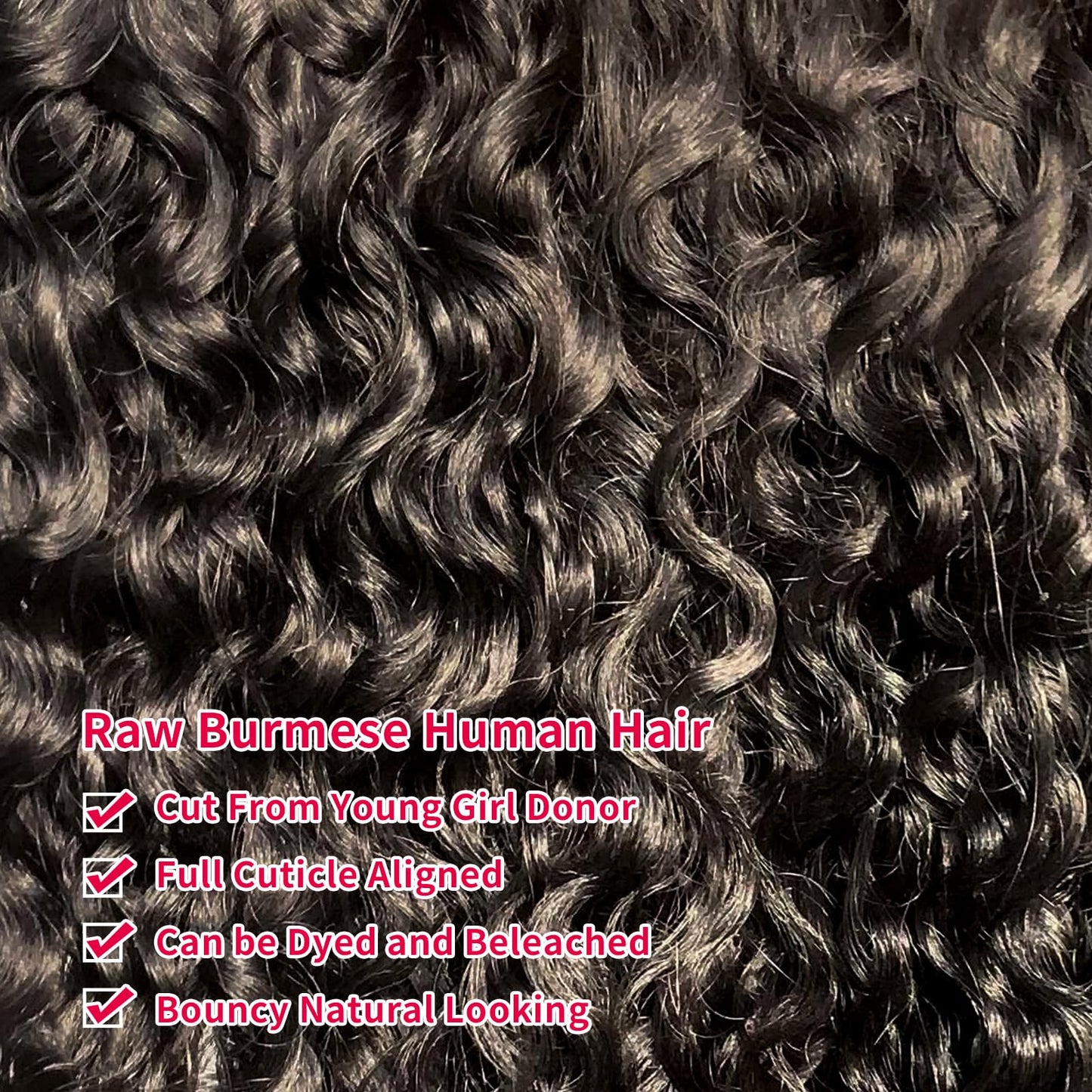 12A Burmese Curly Bundles Human Hair 16 18 20 Inch 100% Unprocessed Virgin Hair Kinky Curly Bundles Water Wave Human Hair Bundles for Women