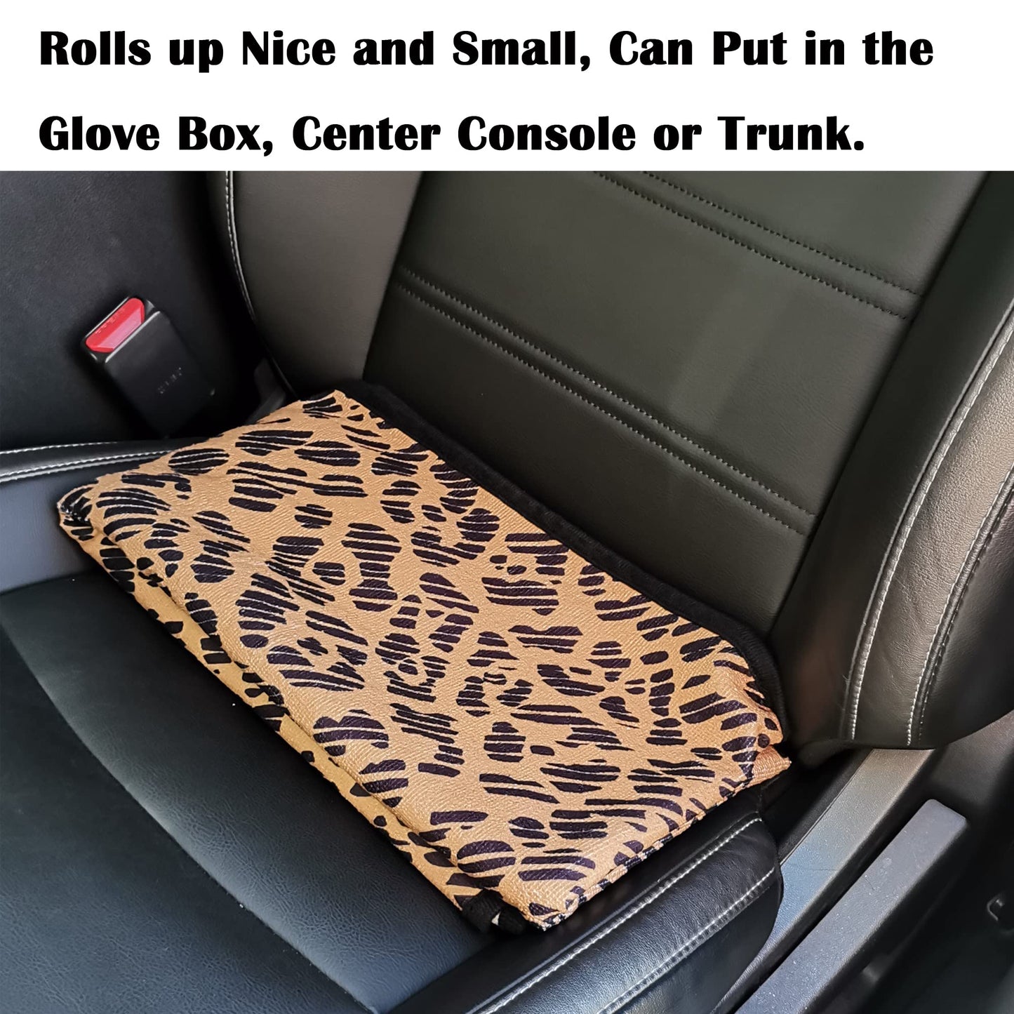 LoyaGour Car Seat Cover Protector Front Seats,for Gym Workout,Running,Swimming,Beach and Hiking,Waterproof Sweat Towel Bucket Seat Covers for Cars SUV Trucks (Leopard, 1Pcs)