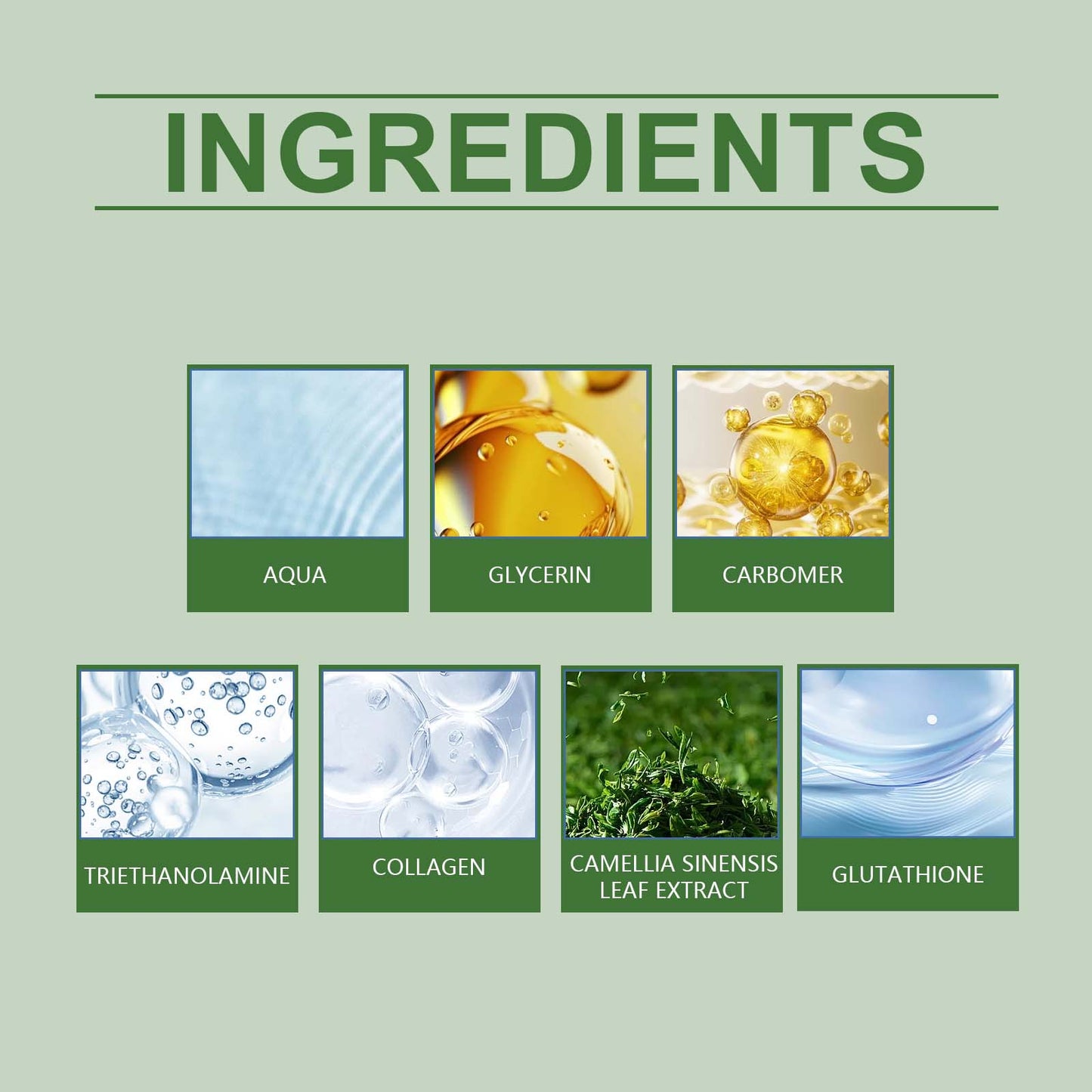 Green Tea Collagen Jelly Cream - Deep Hydrating Face Moisturizer