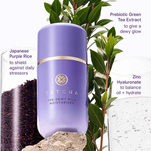 Tatcha The Dewy Milk Moisturizer, Lightweight, Oil-Balancing Hydration for Bouncy Skin & a Lasting Dewy Glow