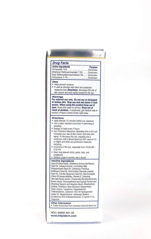 Trilipiderm Moisturizing Sunblock 8oz All Day Hydration for Body and Face, Vitamin D Enriched Broad Spectrum Sunscreen, Two Pack