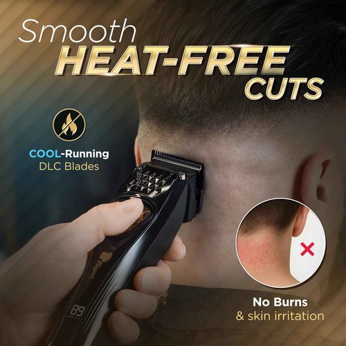 Fagaci Professional Hair Clippers for Men with DLC Blades and High Torque, Vector Motor 12000 RPM Professional Barber Clippers Cordless, Mens Hair Clipper Cordless Set