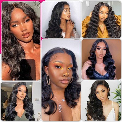 RESACA Body Wave 3 Bundles Human Hair Weave Weft Extentions Bundles for Women 18 20 22 Inch 100% Unprocessed Brazilian Virgin Human Hair (Nature Color Black)