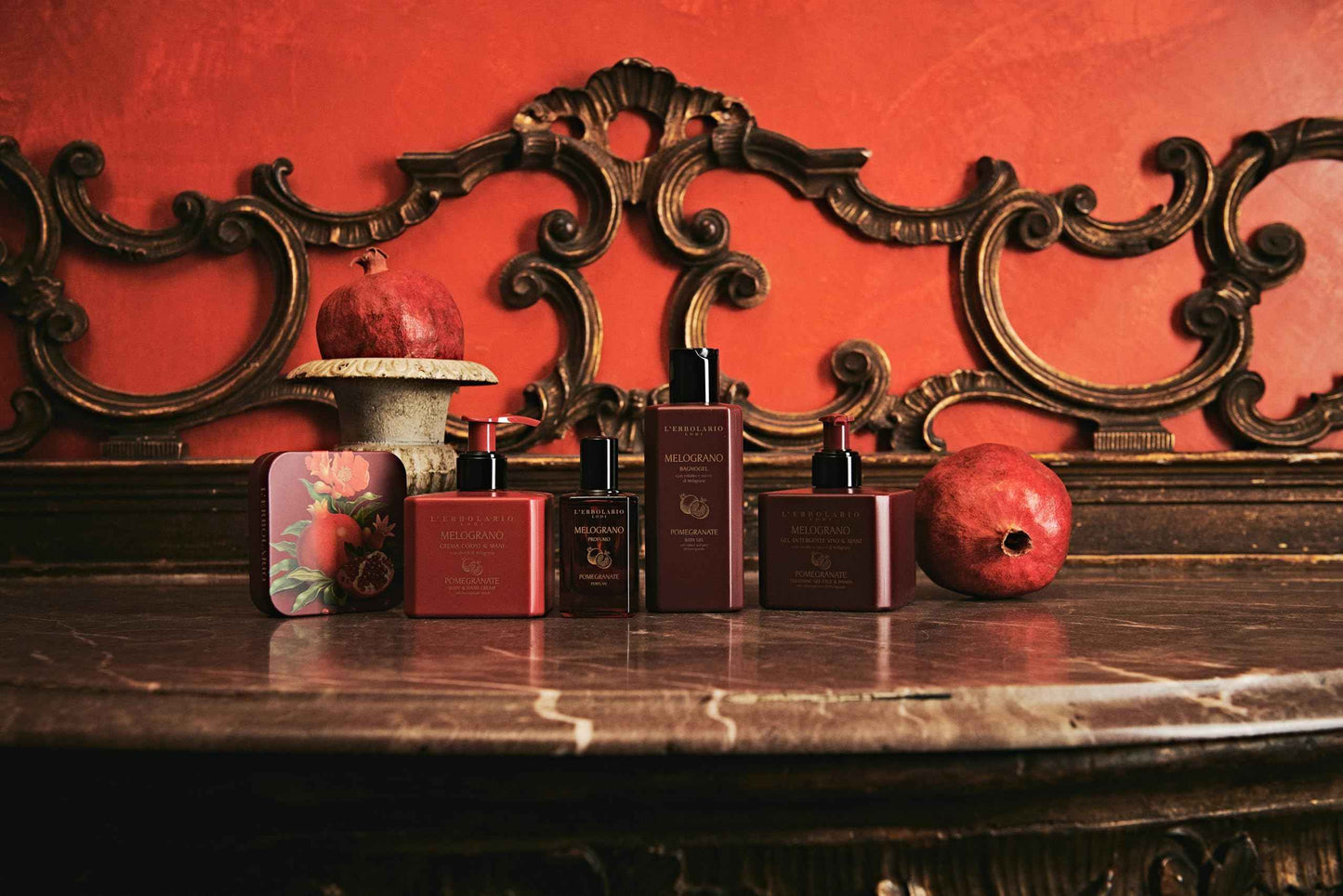 L'Erbolario Pomegranate Perfume - Perfume for Men and Women with Mandarin Orange, Lemon and Musk Notes - Fruity, Spicy Scented Mens Cologne - 3.3 oz