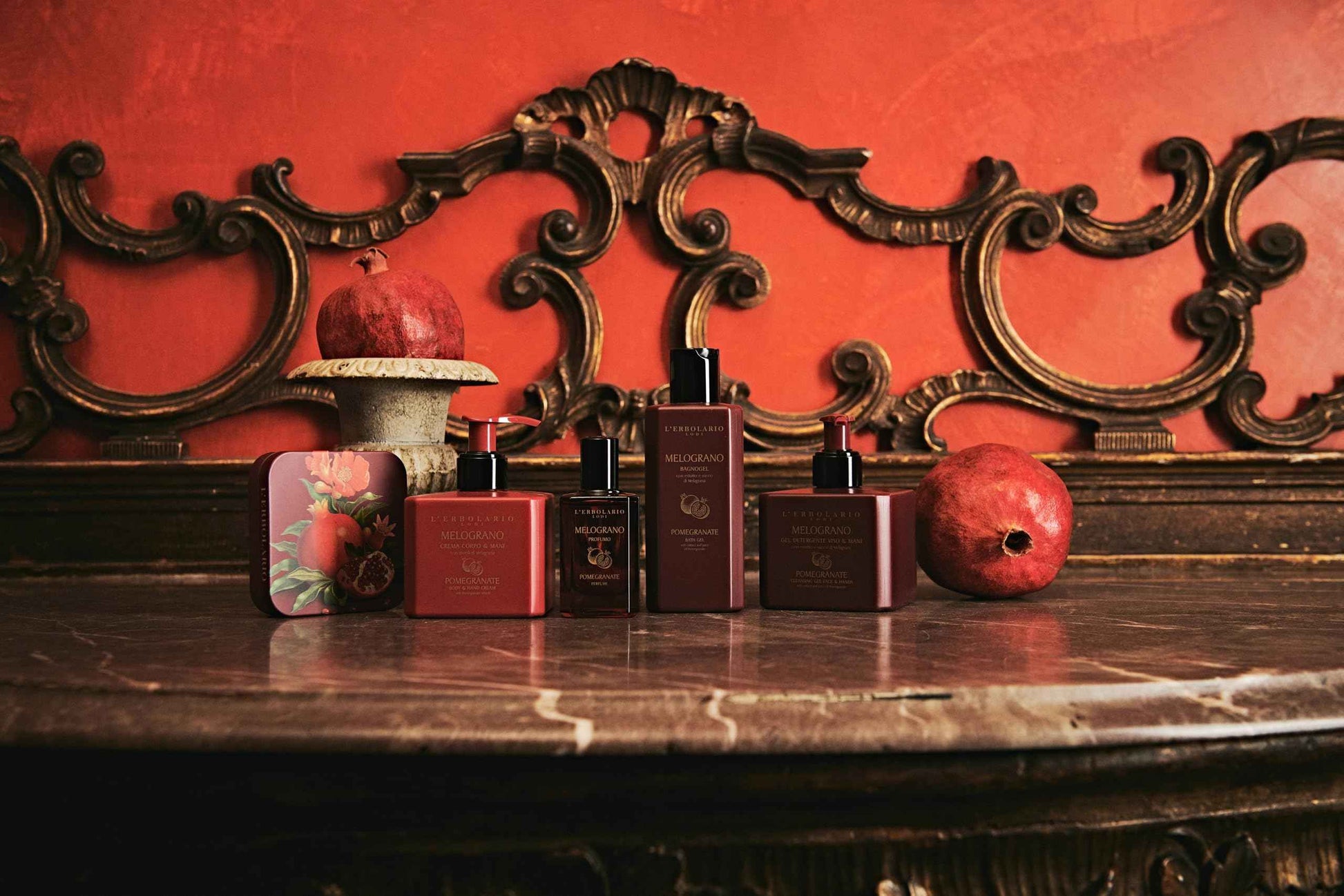 L'Erbolario Pomegranate Perfume - Perfume for Men and Women with Mandarin Orange, Lemon and Musk Notes - Fruity, Spicy Scented Mens Cologne - 3.3 oz