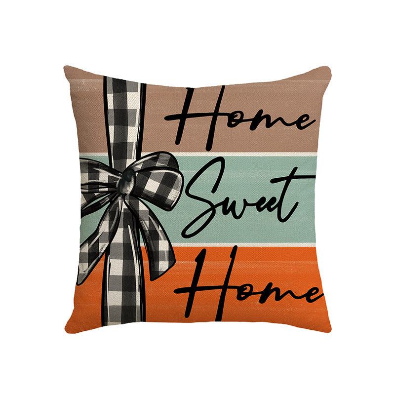 Fall Pumpkin Throw Pillow Covers 18x18 Inch Autumn Thankful Grateful Decor Set