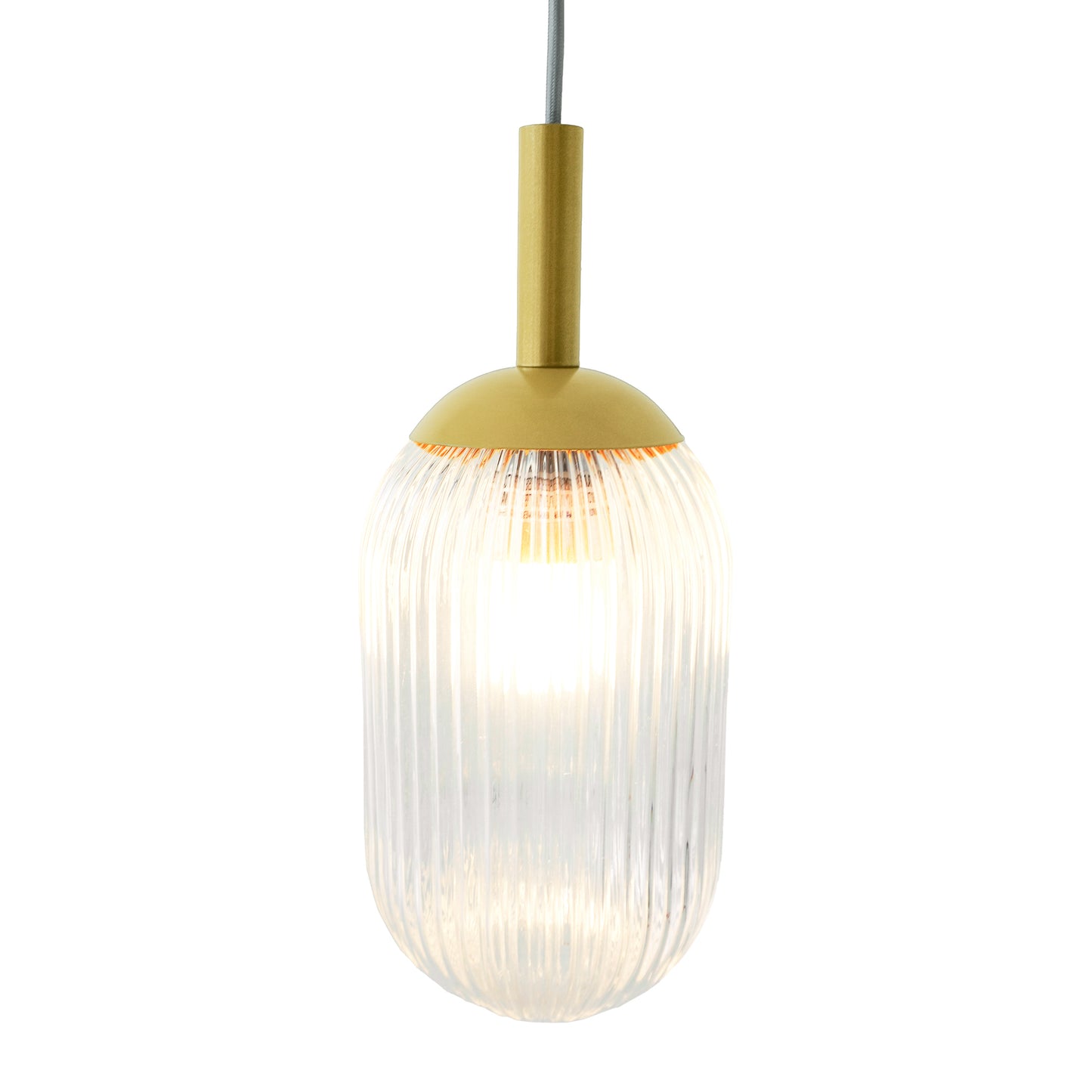 Gemma Pendant Lamp - Gold And Clear 110-120V 1PC