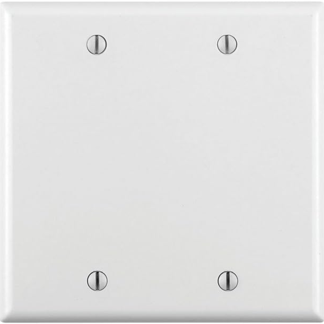 Blank Wall Plate - Standard Size, White, Thermoset Material