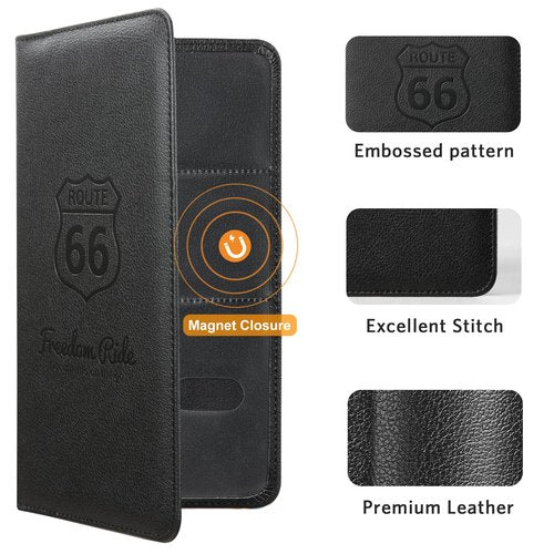 CoBak Car Registration and Insurance Holder - Vehicle Glove Box Car Organizer,Auto Truck Comparment Accessories Case with Magnetic Closure for Driver License,Cards