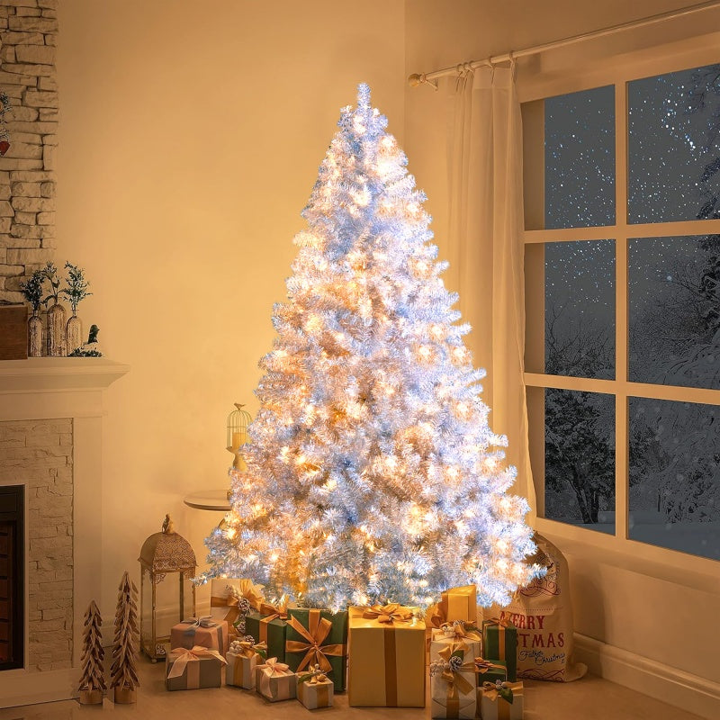 6FT Pre-Lit Artificial Christmas Tree with 300 LED Lights