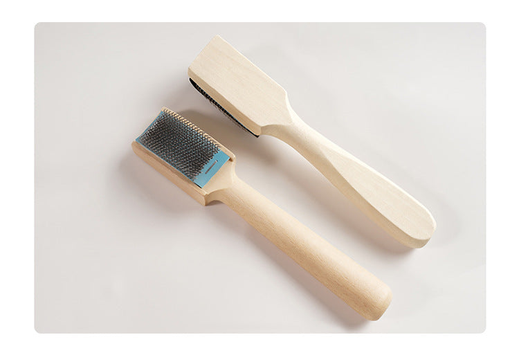 Stainless Steel Dance Shoe Brush with Velcro Head - 17cm Shoe Cleaning Tool