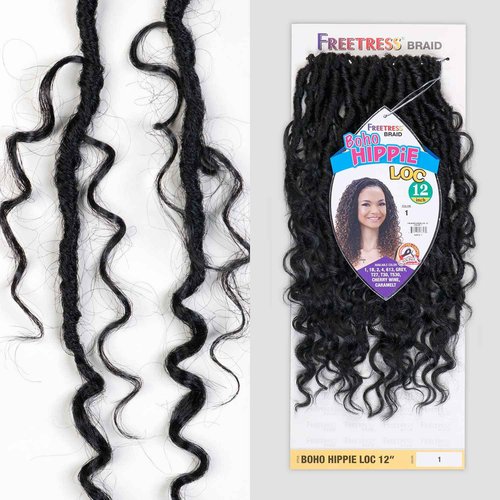 FREETRESS BRAIDS FreeTress Crochet Braids Boho Hippie Loc 12'' (5-pack, T27)