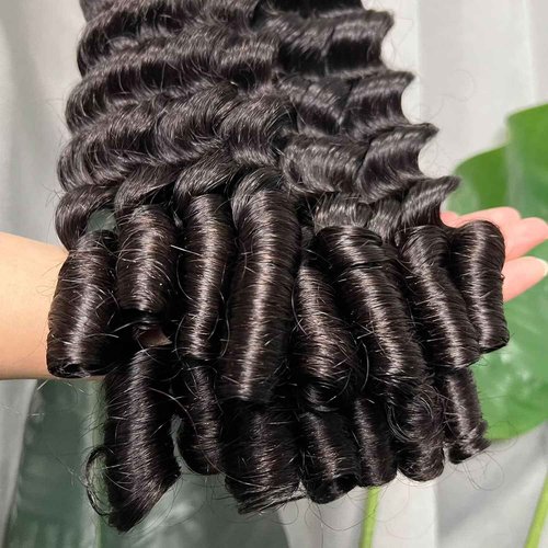 Lemoda Burmese Loose Deep Wave Curly Virgin Human Hair Bundles 14 14 14 Inch Loose Deep Wave Curly 100% Unprocessed Raw Human Hair Extensions Top Qanlity Hair Weave 3 Bundles Full and Thick