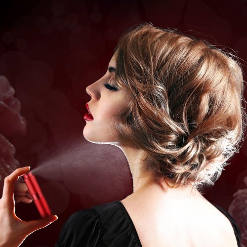 Tessco for you 56 Pieces 8ml Travel Refillable Perfume Bottles Mini Cologne Perfume Spray Bottle Empty Pocket for Travel and Outgoing Pocket Cologne Sprayer