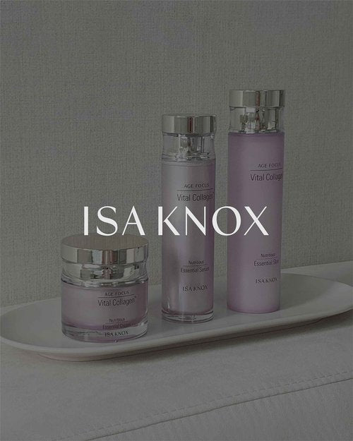 ISA KNOX AGE FOCUS VITAL COLLAGEN Essential Serum (2.4fl oz) - Korean Skin Care, Ampoule by LG Beauty. Hydrolyzed Collagen, Vitamins C, B12 & E