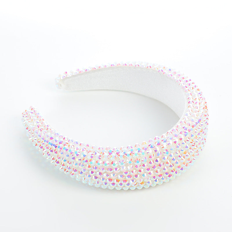 Baroque Sparkling Rhinestone Hair Band - 3cm Wide