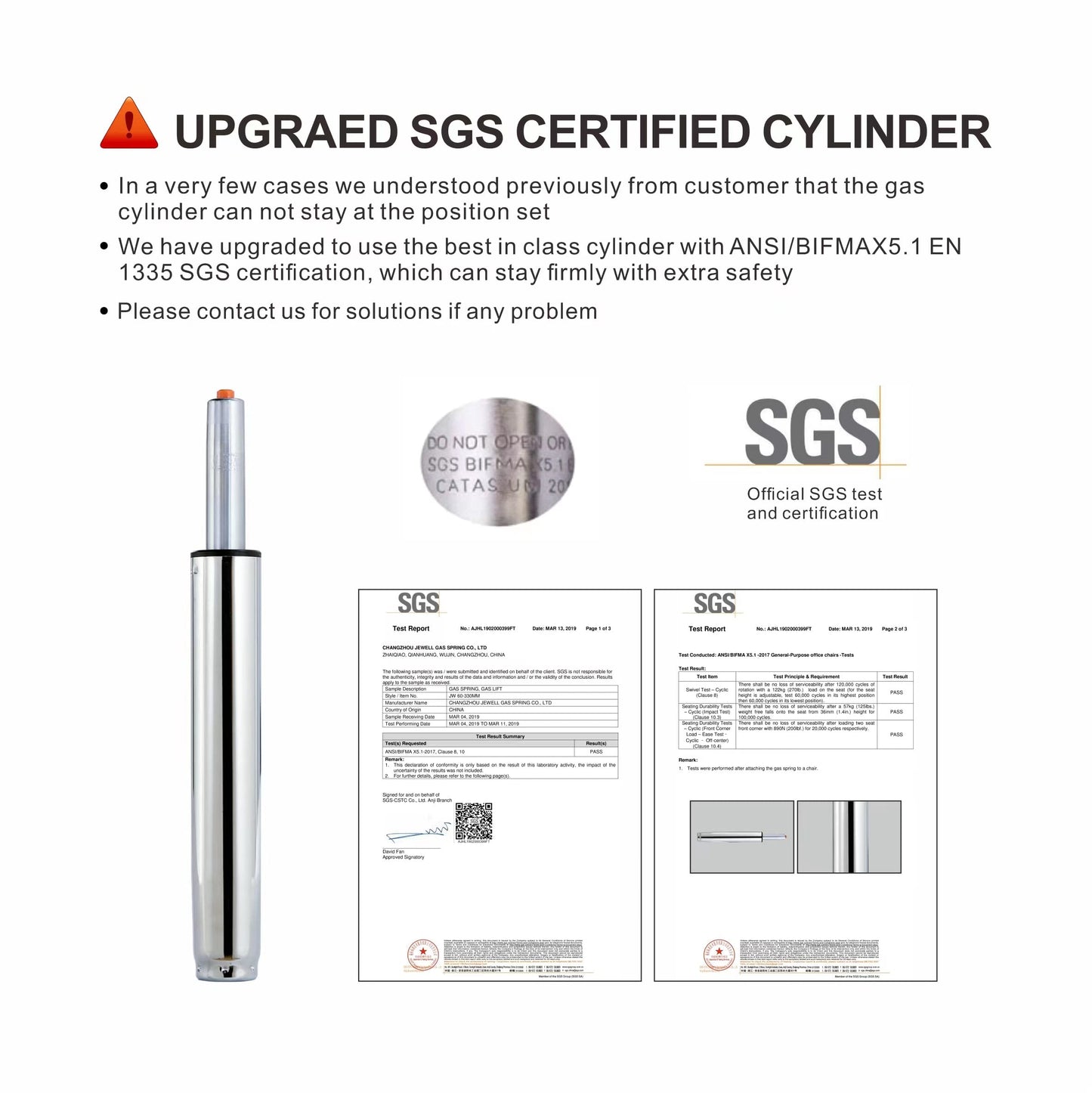 Grace&Grace Height Adjustable Rolling Swivel Stool with Extra Thick Seat for for Salon, Studio, Shop, Kitchen,Dental,Heavy Duty Medical Stool with Wheels