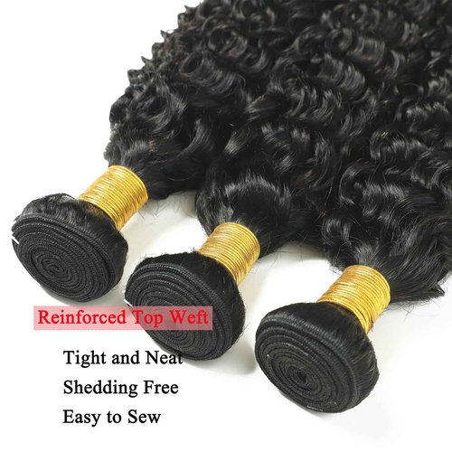 Water Wave Human Hair Bundles with Closure (20 22 24+18) Wet and Wavy 100% Unprocessed Brazilian Virgin human hair 3 Bundles with 5x5 Lace Closure Free Part Curly Wave Hair Extensions