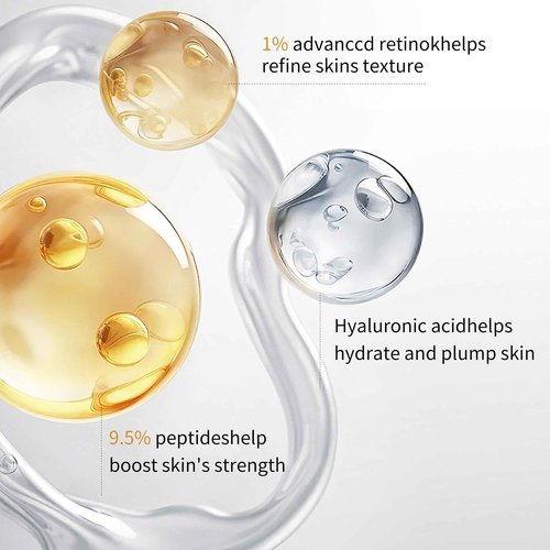 Anti Aging Peptide Serum – Collagen, NAD+, Niacinamide & Hyaluronic Acid | Lifting & Skin Renewal Without Microneedling | Wrinkle Repair, Firming & Brightening | Fragrance-Free