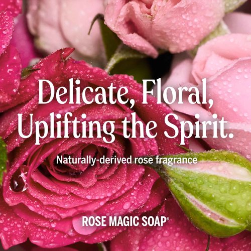 Dr. Bronner's Magic Soap Pure-Castile Liquid Soap (Rose, 1 Gallon) - Made with Organic Oils, 18-in-1 Uses: Face, Body, Hair, Laundry, Pets and Dishes, Concentrated, Vegan, Non-GMO