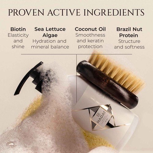 HADAT Hydro Nutrient Nourishing Conditioner – Professional Salon Formula with Biotin, Sea Minerals & Coconut Oil – Deep Moisture, Shine & Restoration for Dry, Damaged or Frizzy Hair (27.05 Fl oz)