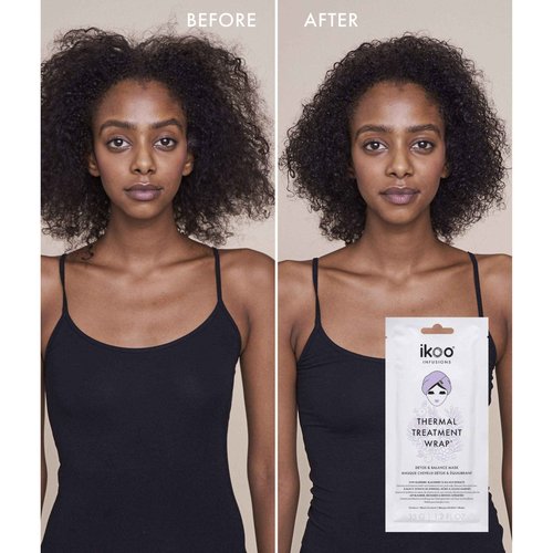 ikoo Hair Detox & Balance Thermal Treatment Wrap, Made for Excessively Dry or Damaged Hair, Deep Conditioning, Deeply Hydrates & Strengthens - 15 Pack
