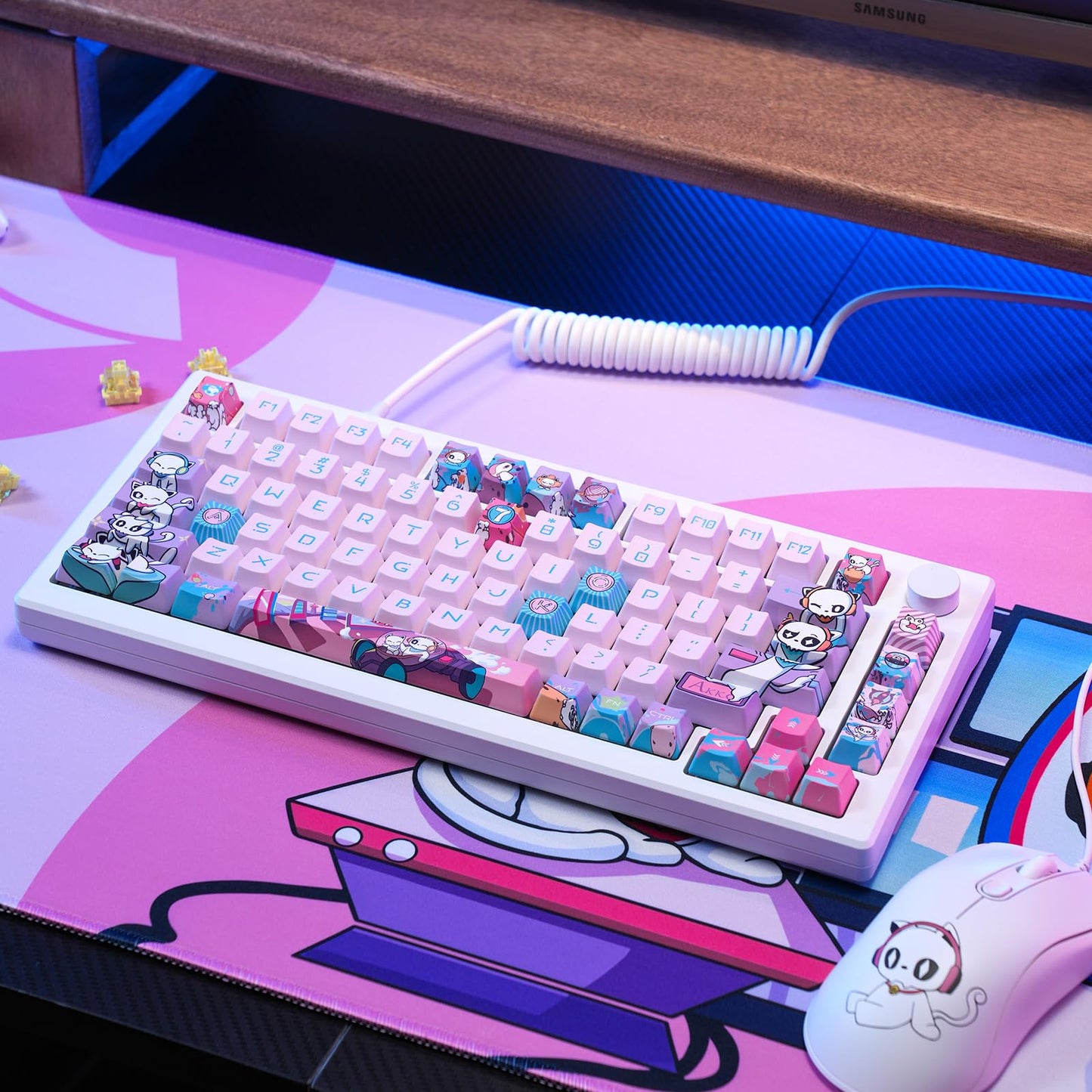Akko Magnetic Switches Rapid Trigger Gaming Keyboard, MOD007 PC Mechanical Keyboard with Knob, RGB Backlit (Anniversary Version)