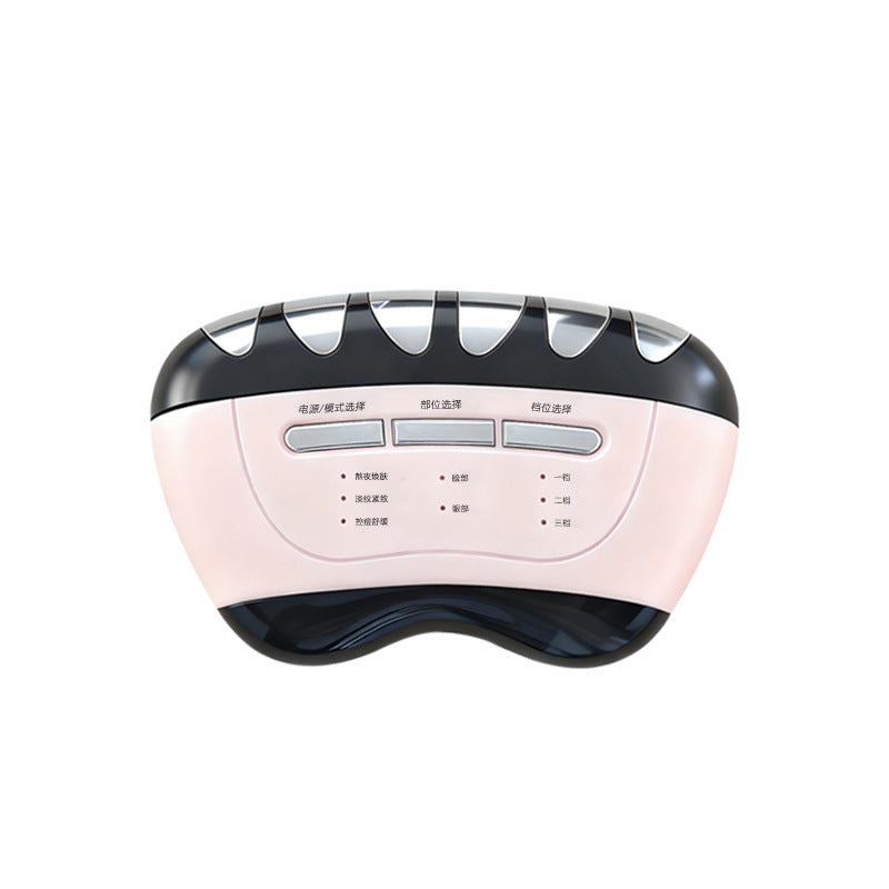Pink LED Facial Massage Device for Skin Tightening & Wrinkle Reduction