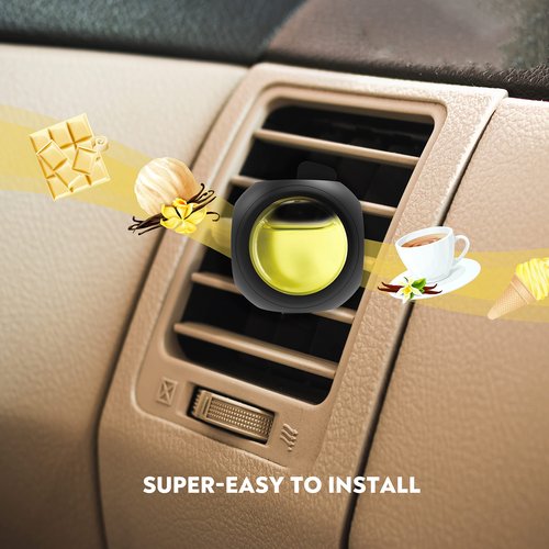 Car Air Freshener Vent Clips, 8 PK, 6 Vanilla, 2 New Car Scent, Provides Long-Lasting Scent, Up to 240 Days, Odor Eliminator