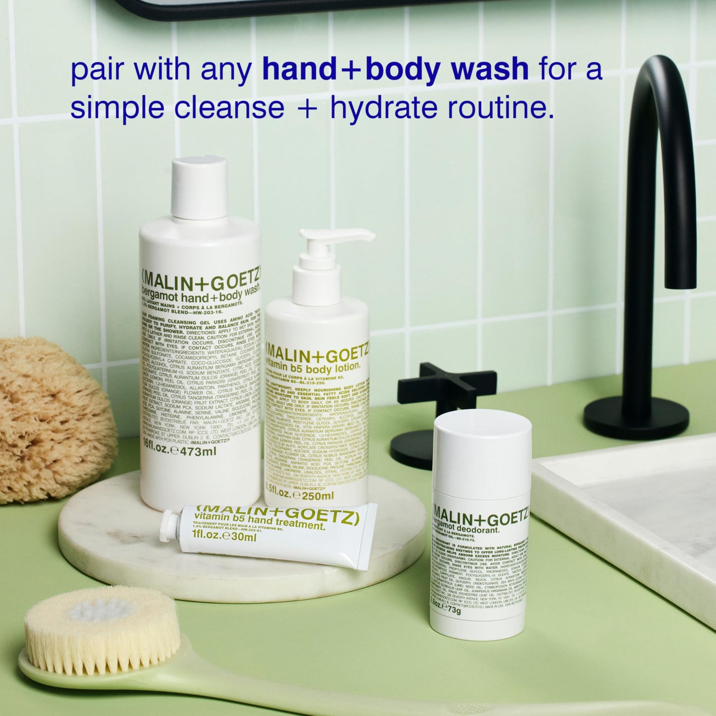 Malin + Goetz Vitamin B5 Body Lotion for Women & Men, 16 Fl. Oz. — Body Moisturizer for Dry Skin, All Skin Types, Dry Skin Moisturizer, Hydrating Body Lotion, Vegan & Cruelty Free