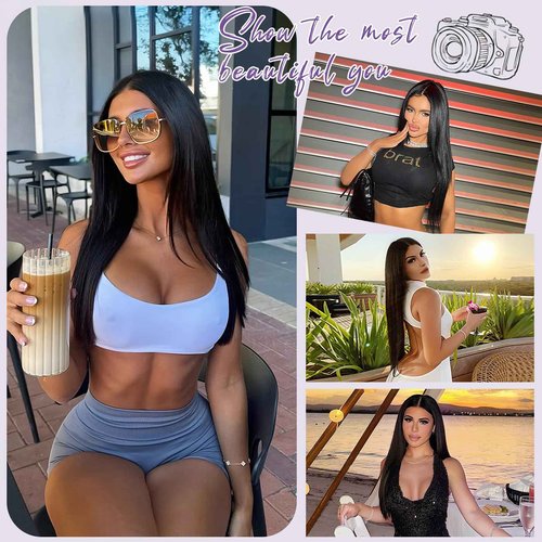 Wear and Go Glueless Wigs Human Hair Pre Plucked Pre Cut 6x4 HD Lace Front Wigs Human Hair Straight Human Hair Lace Front Wigs for Women 26 Inch