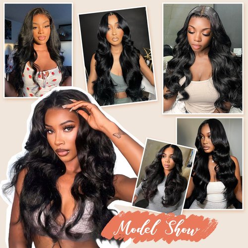 Taupusei 26 Inch Body Wave Lace Front Wigs Human Hair 13x4 Transparent HD Lace Frontal Wigs 200% Density Wigs Human Hair Pre Plucked With Natural Hairline Baby Hair Wigs For Women