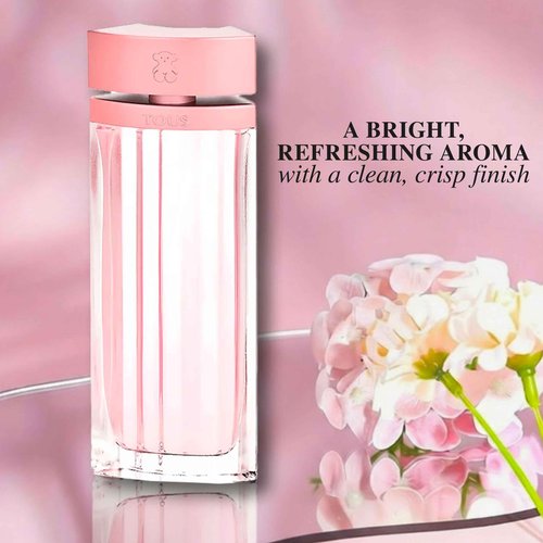 TOUS L'eau De Parfum Spray For Women, Elegant Floral Musky Perfume For Everyday Wear With Notes Of Jasmine, White Peony, and Amber, 3 Fl Oz