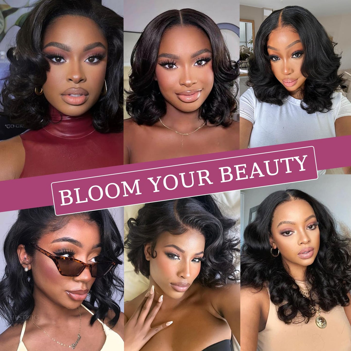 Human Hair Bundles with Frontal (14 14 16 16+14Frontal) 12A Body Wave Bundles with Frontal 13x4 HD Lace Frontal Brazilian Virgin Hair 4 Bundles with Frontal 150% Density Natural Color