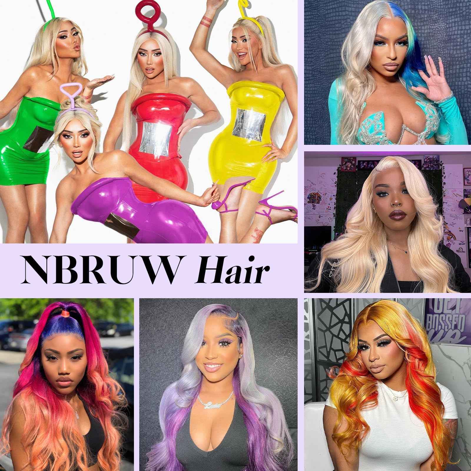 NBRUW 30 Inch 613 13x6 Lace Front Wig Human Hair 200 Density Body Wave Blonde Wig Human Hair 13x6 200 Density Blonde 613 HD Lace Front Wigs Human Hair Pre Plucked with Melted Hairline for Women