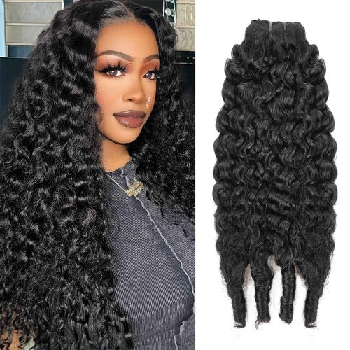 Burmese Curly Clip In Hair Extensions Real Human Hair 8pcs 120g/Set Spirally Curly Classic Clips Ins Full Head For Black Women 26 Inch Natural Black