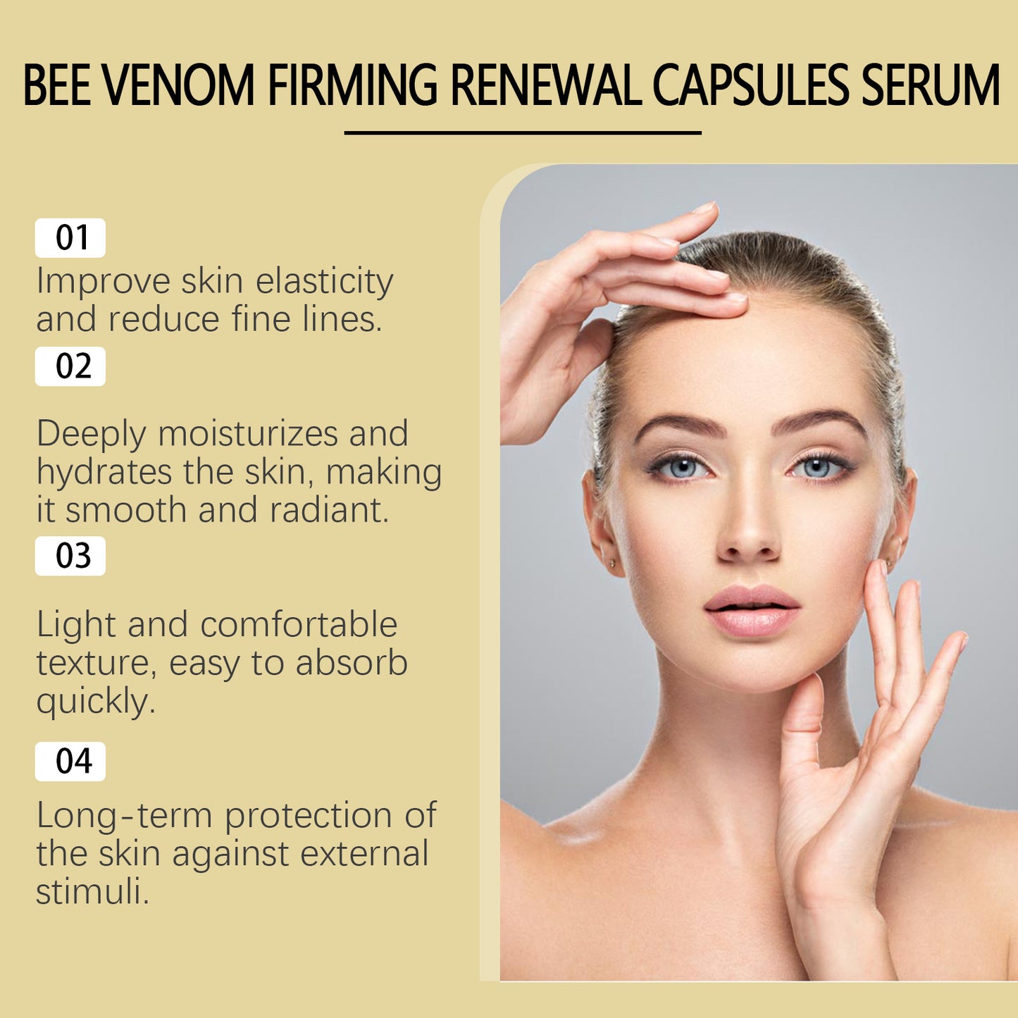 Nourishing Moisturizing Facial Capsules for Youthful Skin - 20 Count