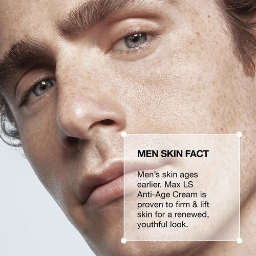Lab Series Men's Max LS Anti-Age Cream - Anti Aging Face Lotion Moisturizer - Skin Care for Men - Visibly Reduces Fine Lines & Wrinkles, 1.7 Fl Oz