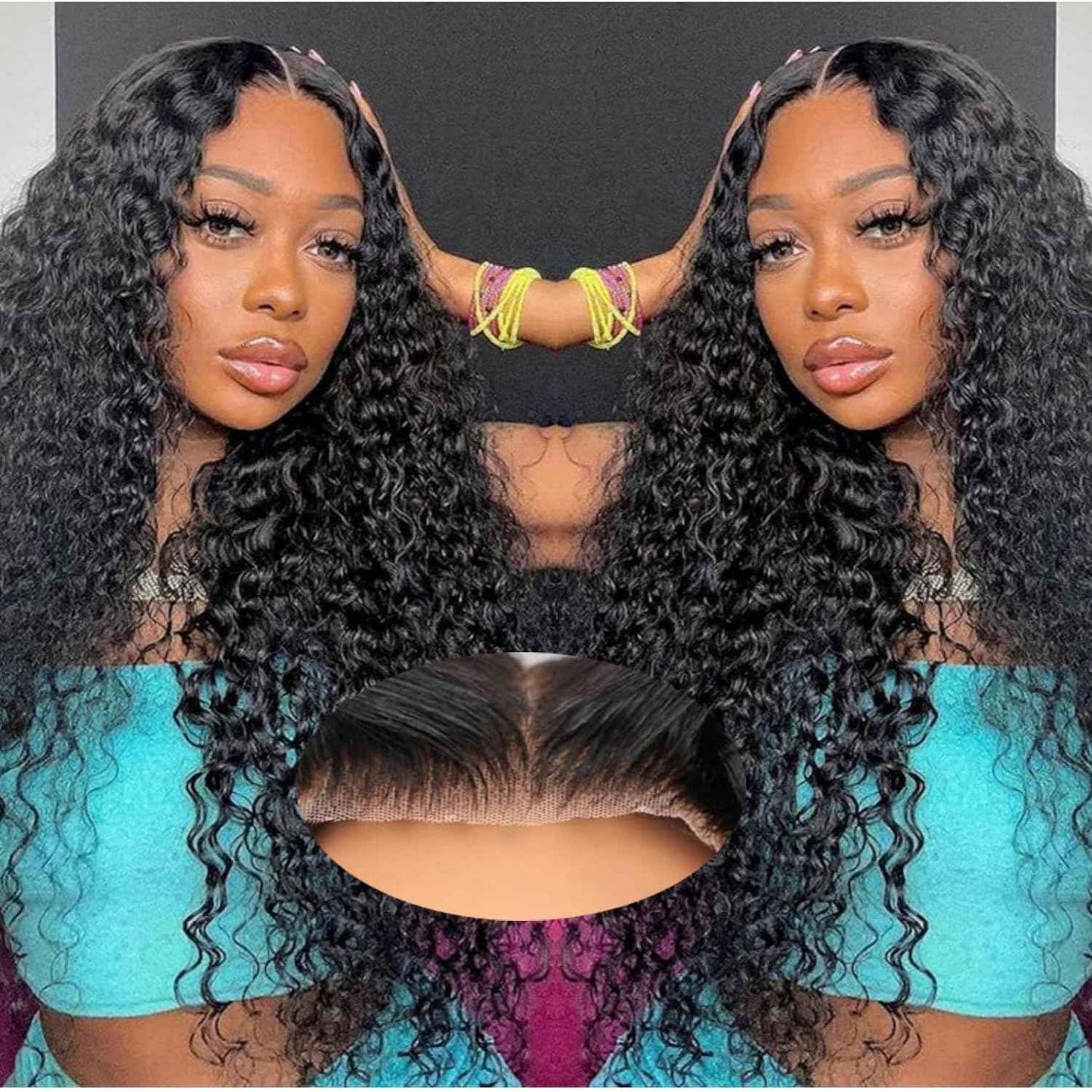 26 Inch Wear and Go Glueless Wigs Human Hair Pre Cut 200% Density Water Wave 5x5 HD Lace Closure Wigs Human Hair with Baby Hair Pre Plucked Natural Hairline Wet and Wavy Wig for Women