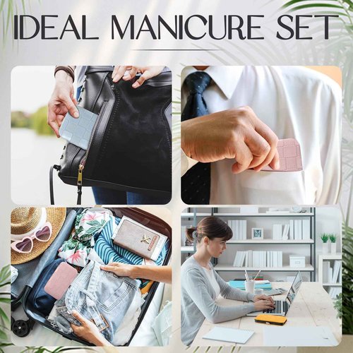 Lanties 24 Sets Manicure Pedicure Bulk Gifts Professional Nail Care Gifts, Travel Nail Clippers Kit 8 in 1 Stainless Steel Pedicure Set with Case Portable Grooming Kits for Women Men(Fresh)