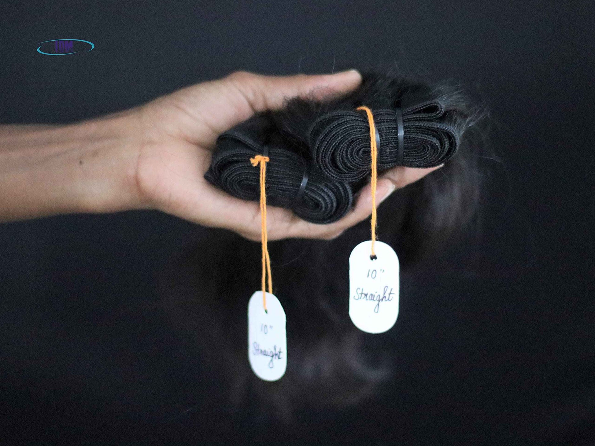 IDM 10” Straight 2 bundles raw indian bundles human hair indian natural straight single donor hair