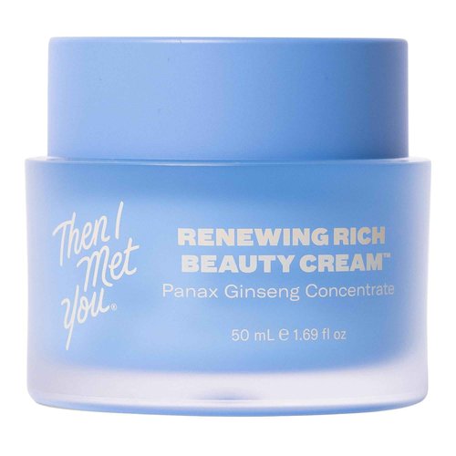Then I Met You Renewing Rich Beauty Cream, Deep Hydration Korean Moisturizer with Quad Ginseng Complex, Fast Absorbing Vegan-Cruelty-Free Plant-Based Antioxidant, Alcohol Free Skincare for Exfoliated