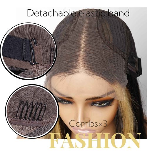 HAIRHOBBY Highlights Bob Wigs Human Hair, Wear and Go Glueless Wigs 5x5 HD Lace Front Short Straight Bob Wigs Pre Plucked Pre Cut for Black Women Transparent Closure Virgri Wigs 180% Density 12 Inch