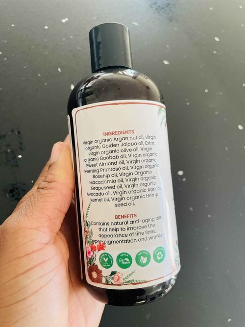 Oslove Organics Organic Face and Body Oil Unique blend of 12 virgin organic carrier oils | Use as is or for making lotions, body butters, serums, soaps-12 oz (12)