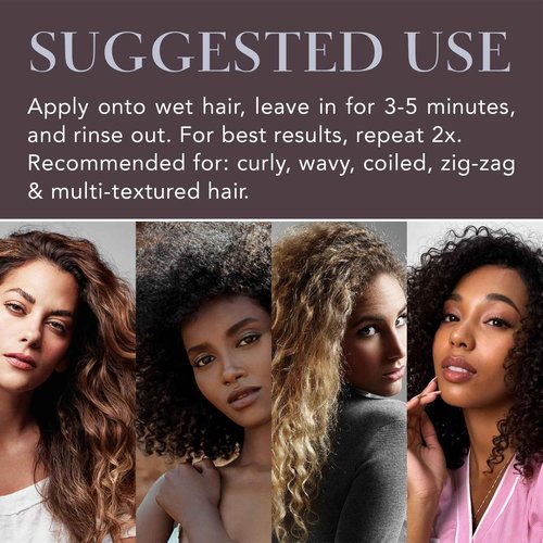 Saphira Divine Mineral Mud for Curly and Wavy Hair, Hair Moisturizer and Deep Conditioning Hair Mask for Shine and Bounce, Sulfate-Free, Paraben-Free, Vegan, 8.5 Ounce