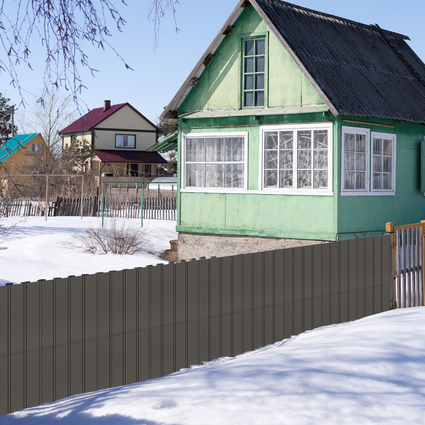 20 Pcs Metal Roofing Panels, 3.54 Ft X1.64 Galvanized Panels Siding