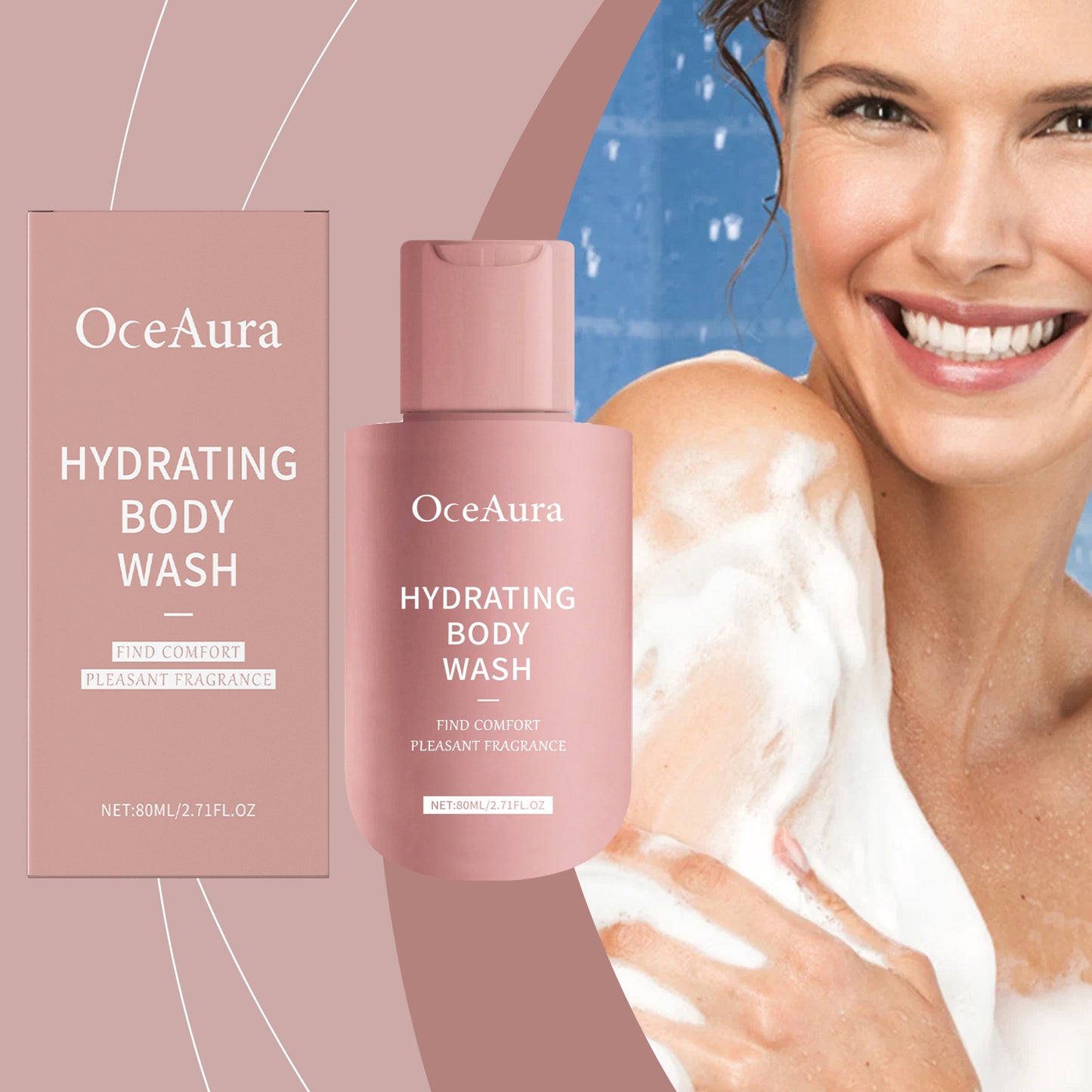 Soothing Moisturizing Body Wash - Gentle Hydrating Shower Gel with Niacinamide