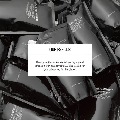 Grown Alchemist Invigorate Hand Wash Bundle: Sweet Orange, Cedarwood, Sage. Hand Soap to Soothe, (Pump 300mL + Refill 1L).